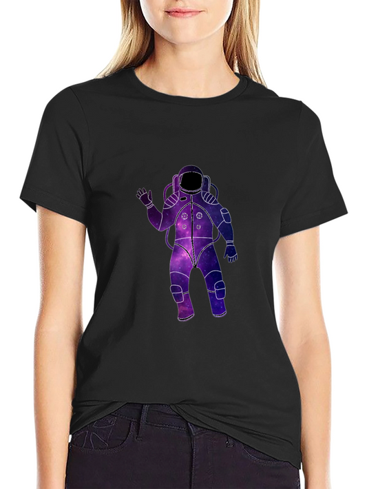 Galaxy Astronaut Black T-Shirt