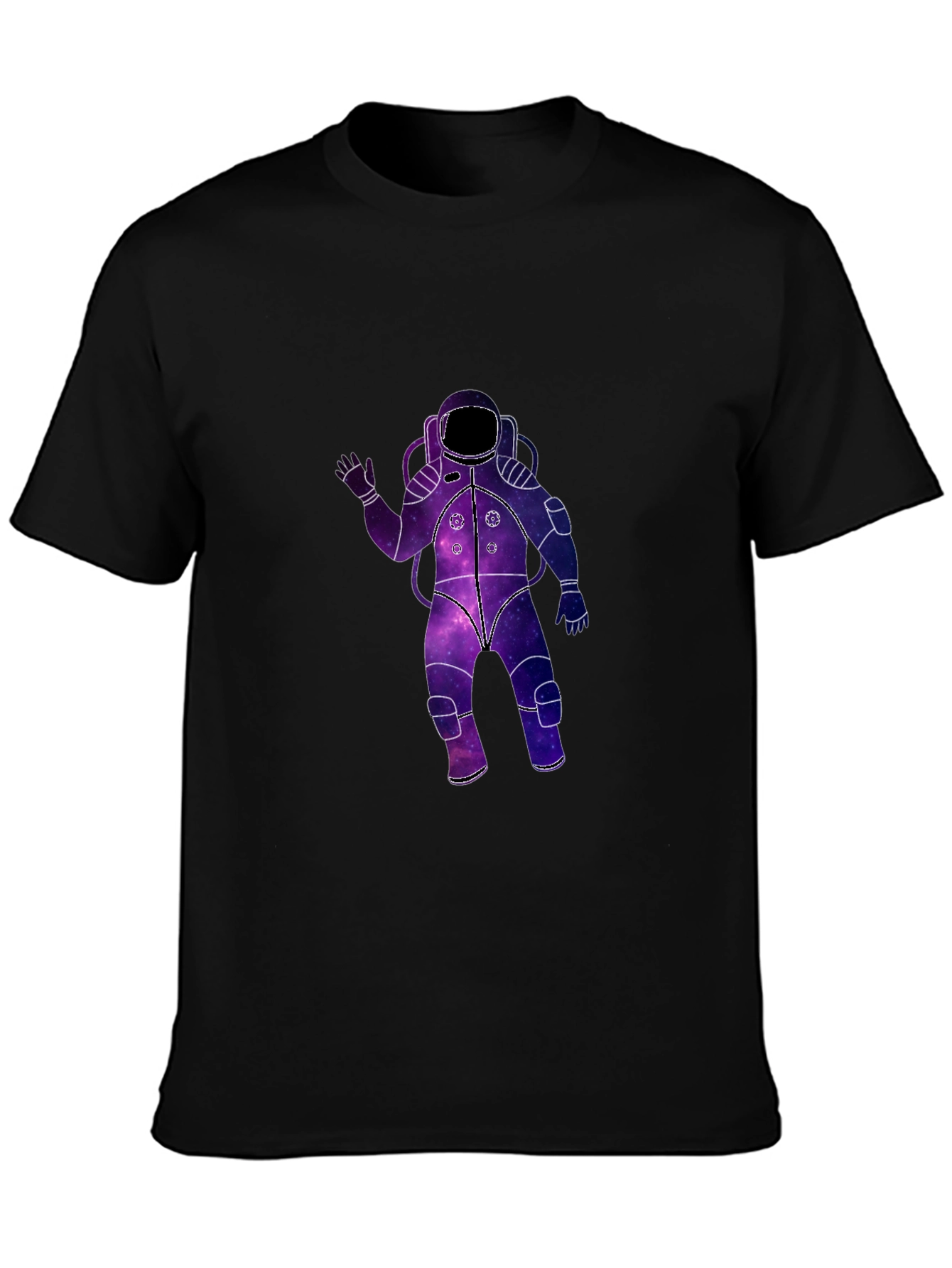 Galaxy Astronaut Black T-Shirt