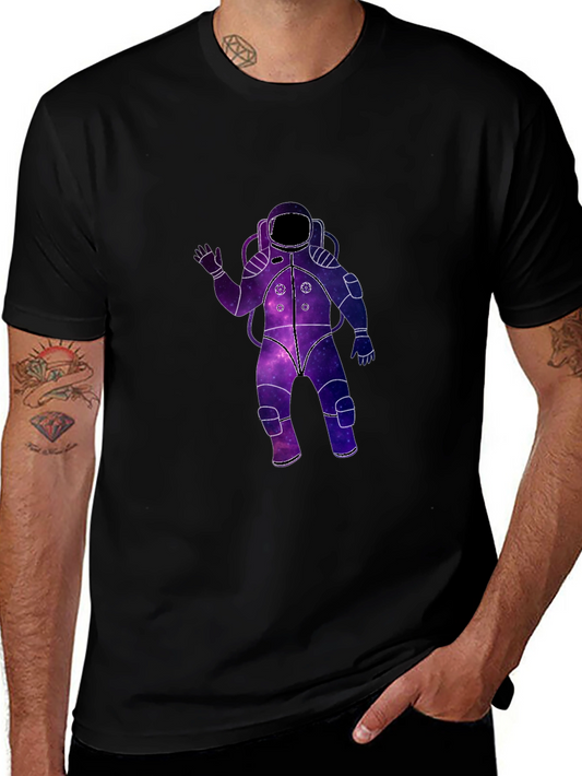 Galaxy Astronaut Black T-Shirt
