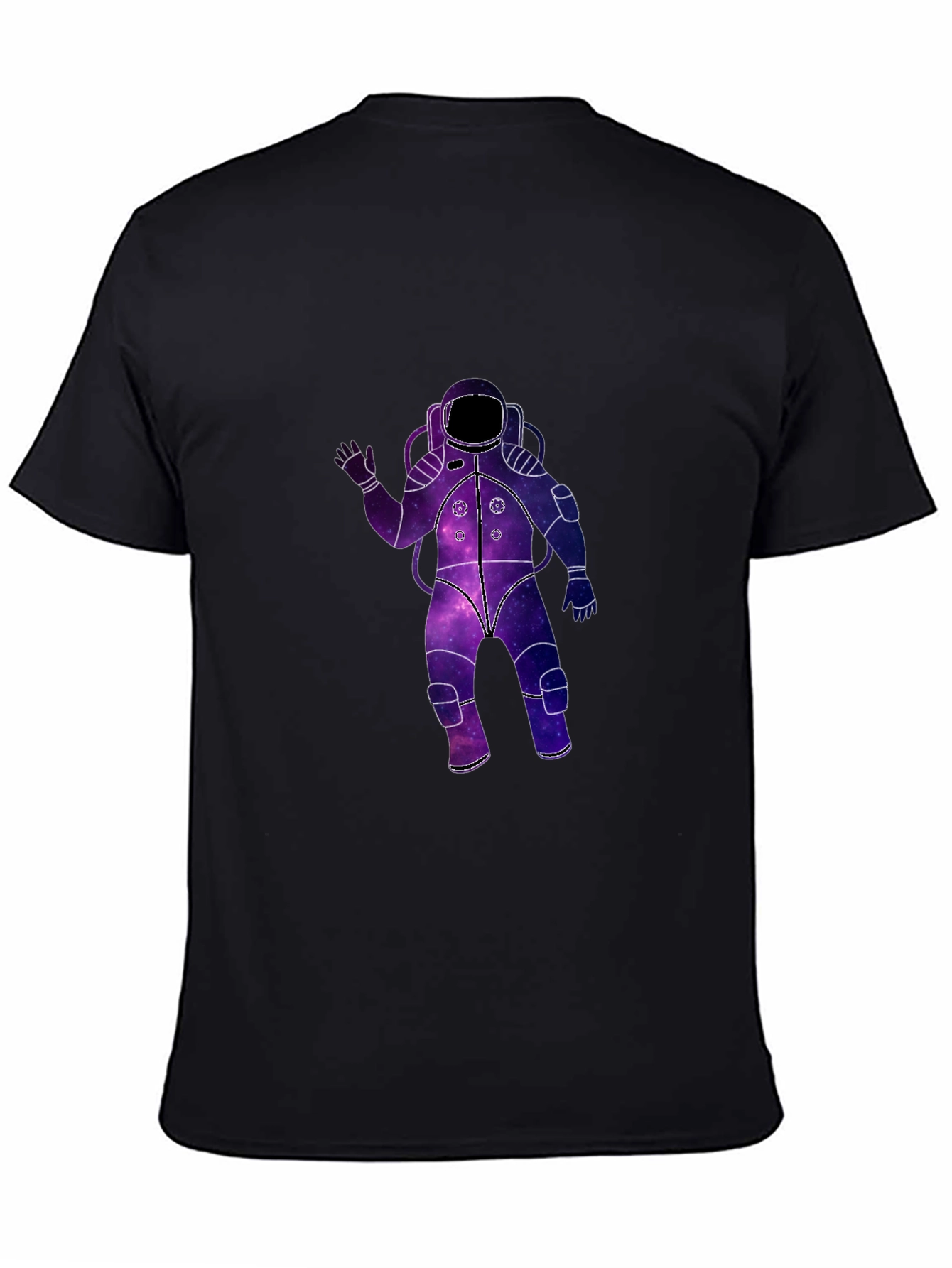 Galaxy Astronaut Black T-Shirt