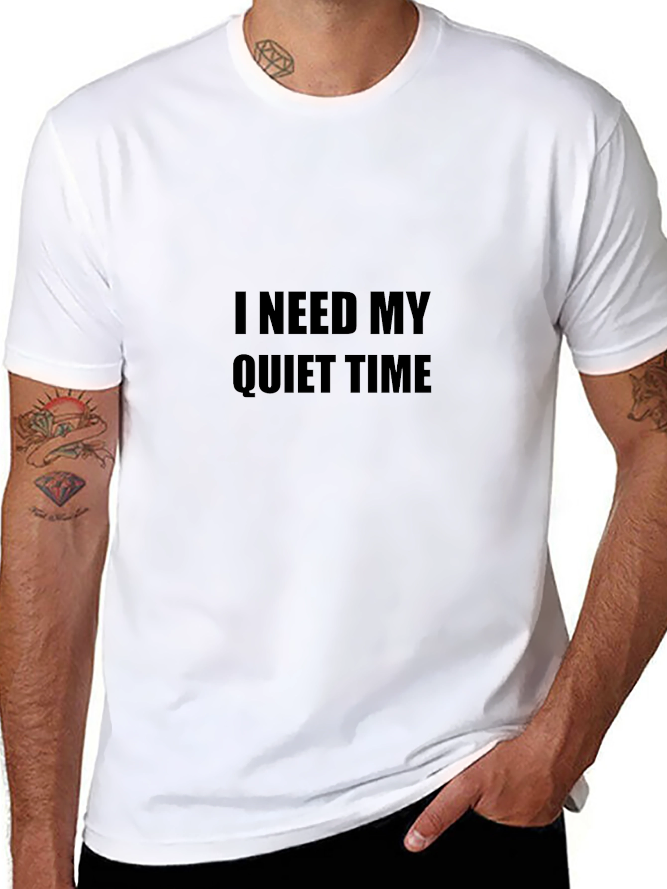 Quiet Time Black T-Shirt