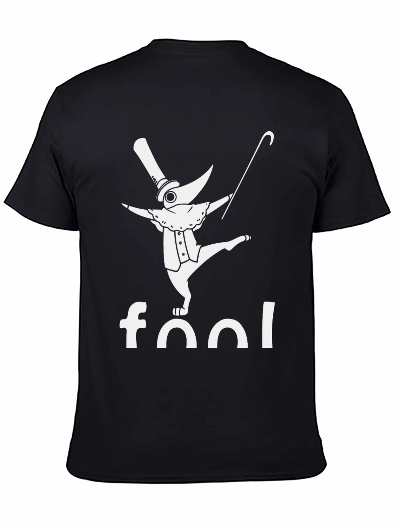 Fool Plague Doctor Black Graphic T-Shirt