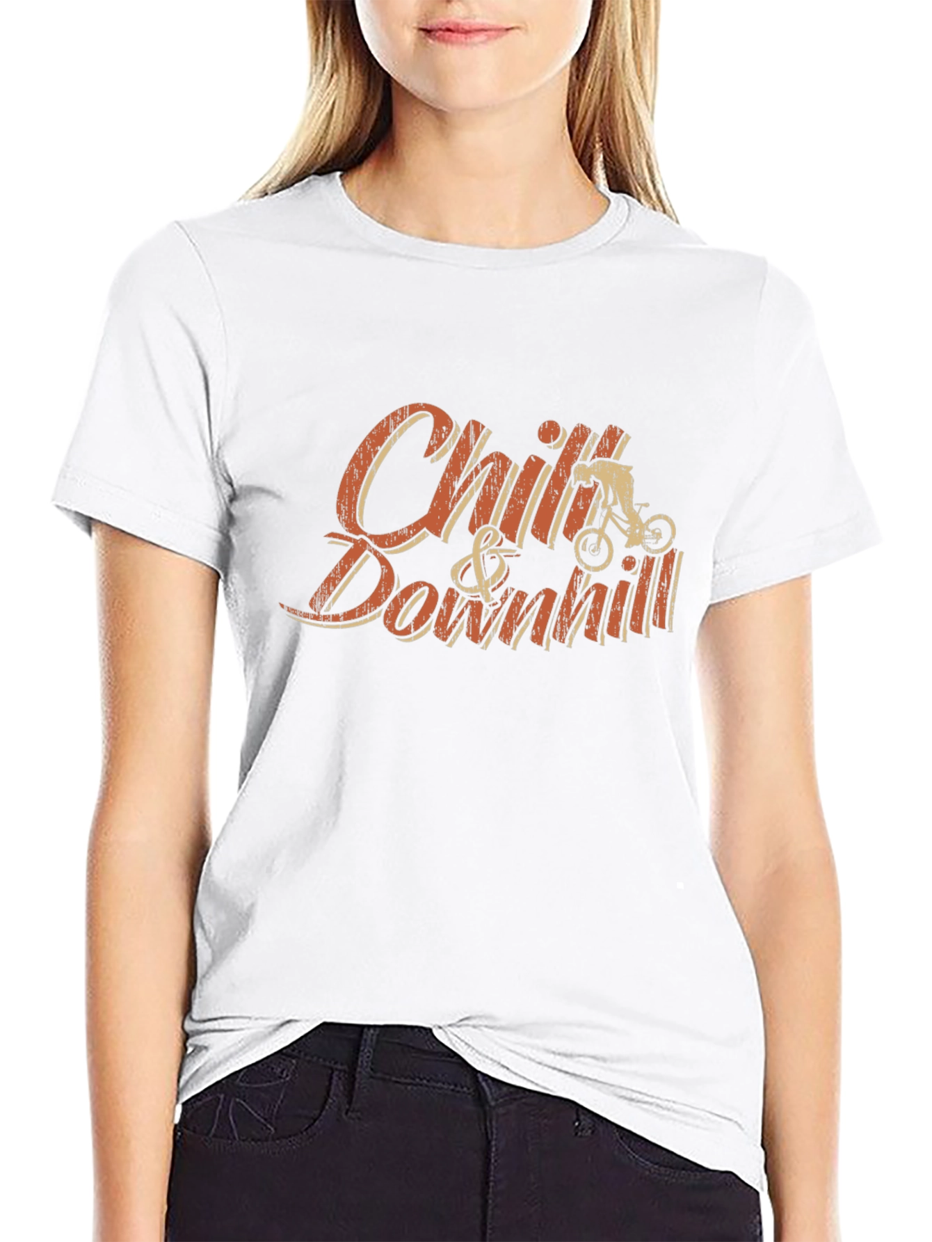 Chill & Downhill Graphic Tee - Black
