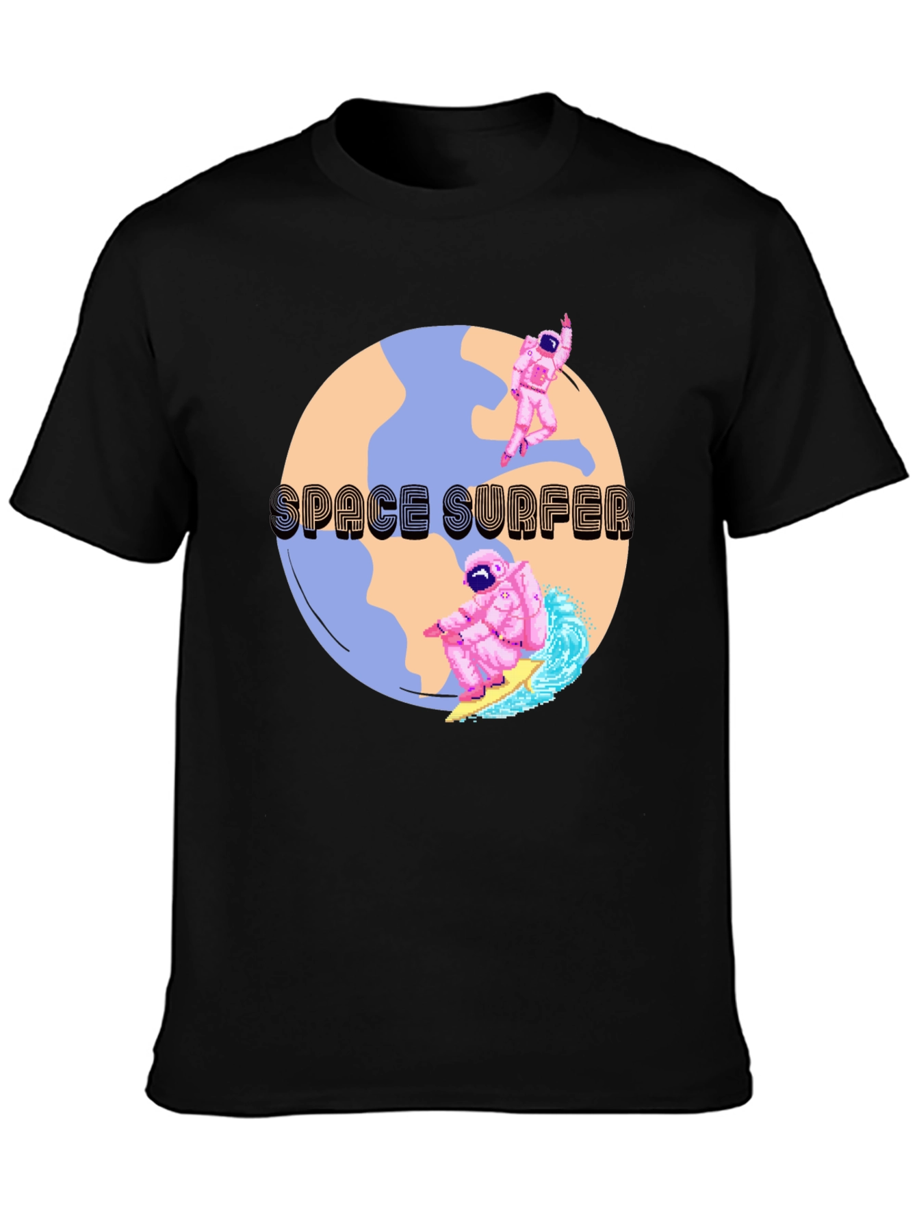 Space Surfer Graphic T-Shirt