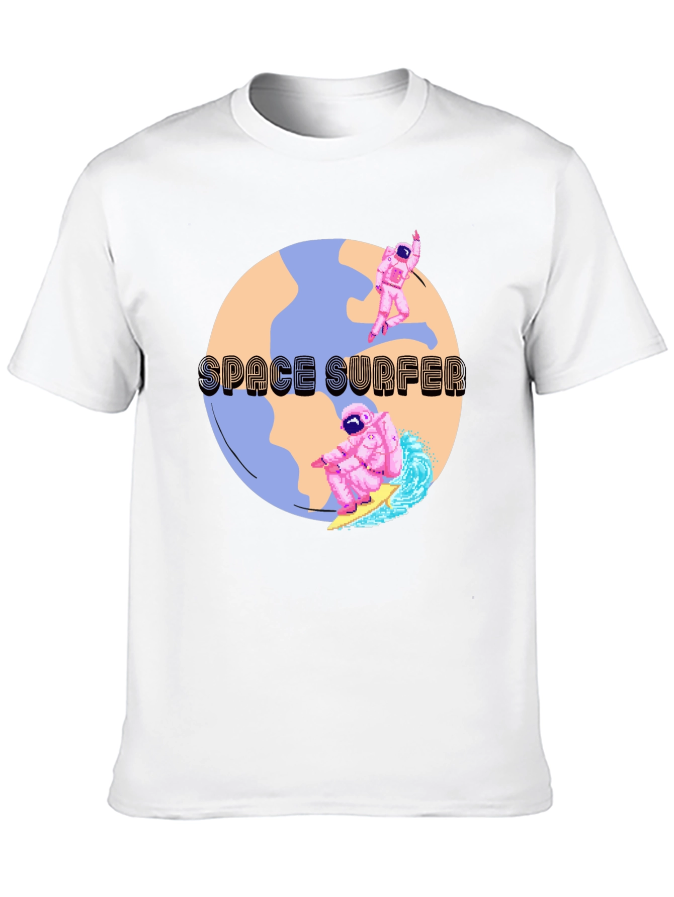 Space Surfer Graphic T-Shirt