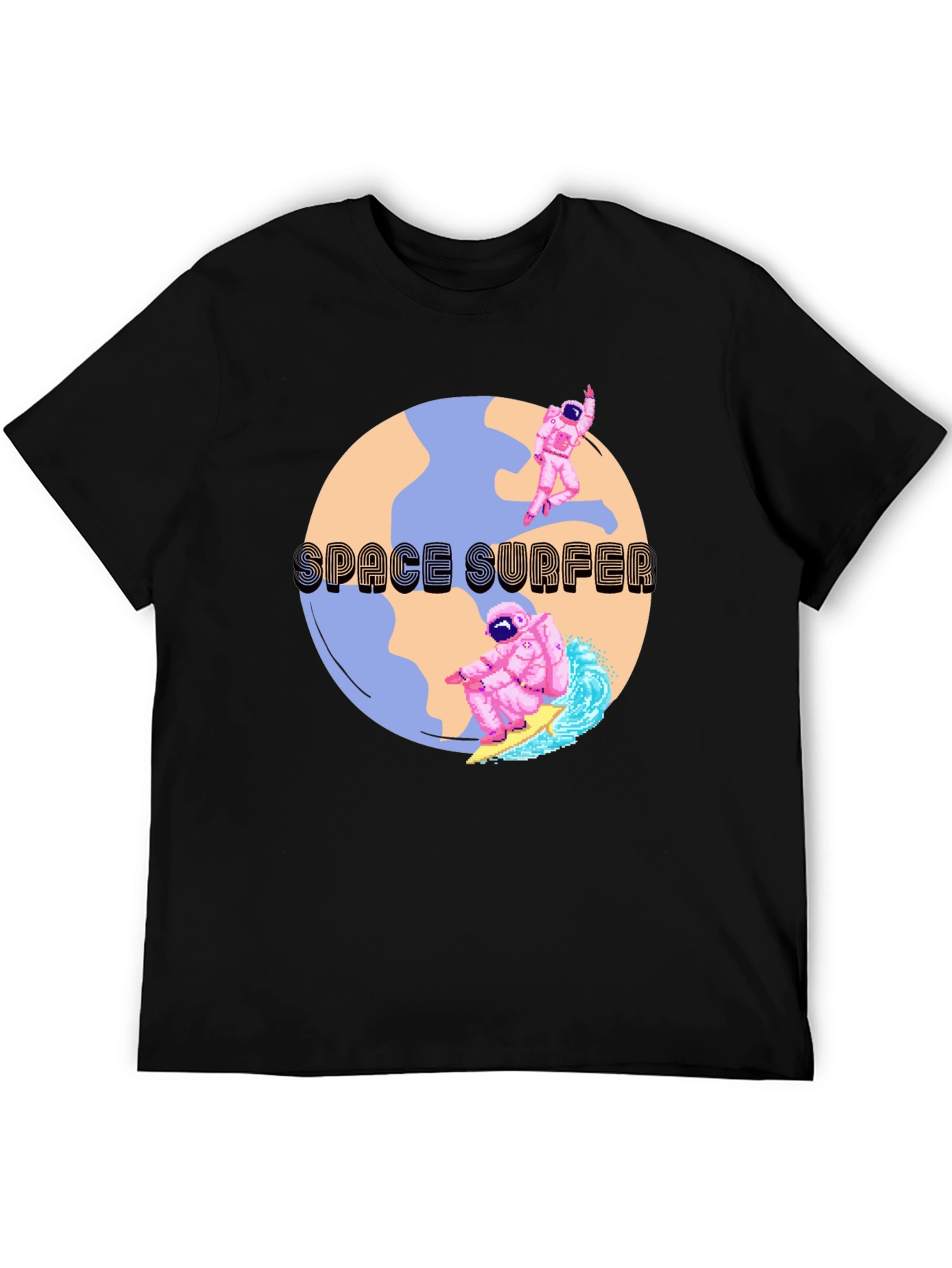 Space Surfer Graphic T-Shirt