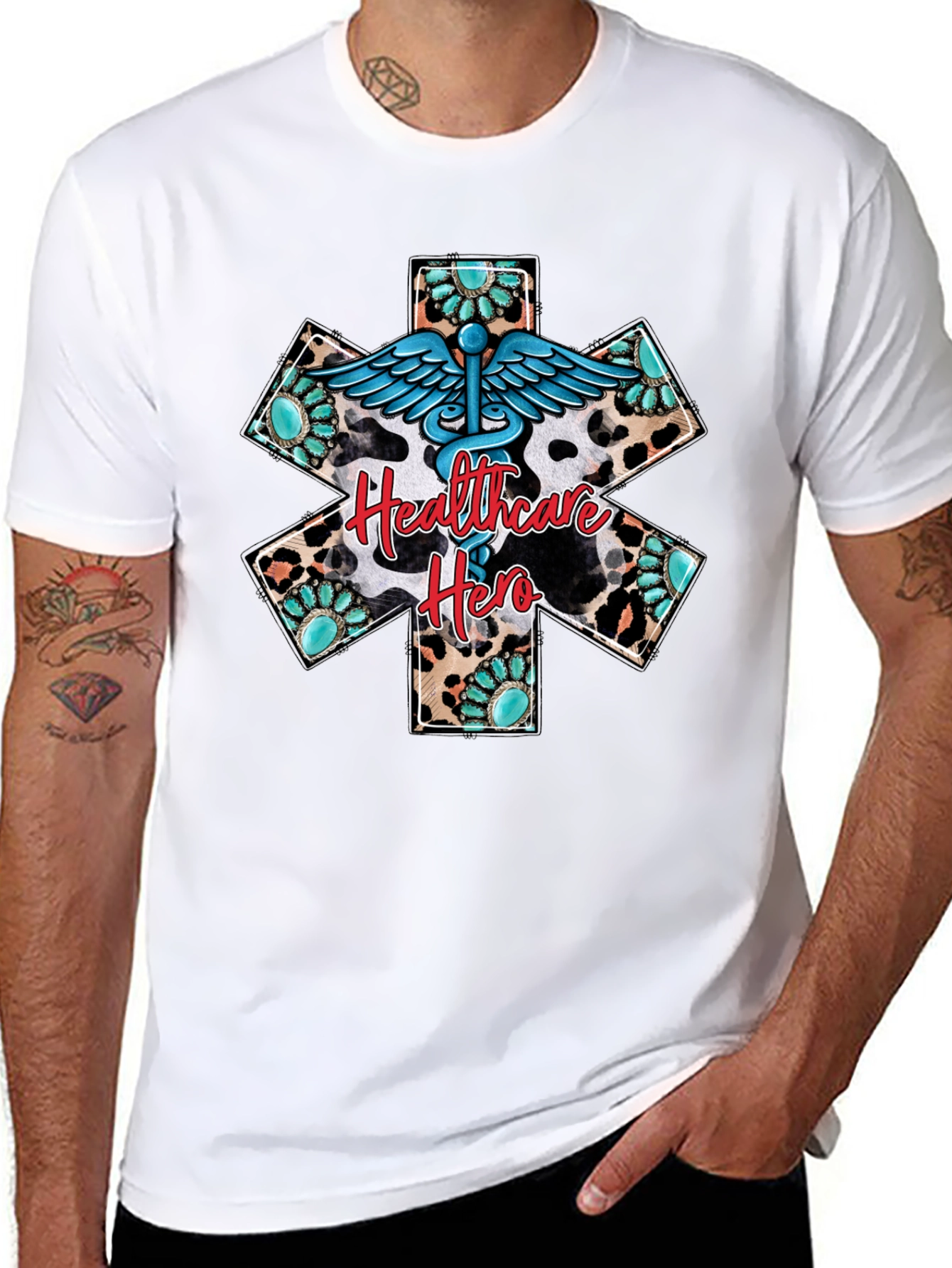 Healthcare Hero Graphic Tee - Western Style