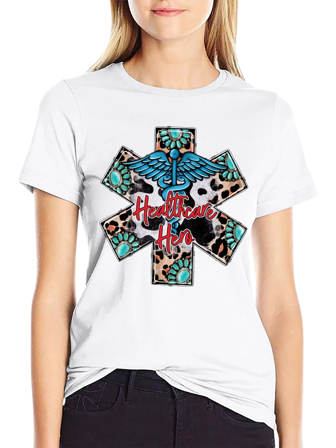 Healthcare Hero Graphic Tee - Western Style