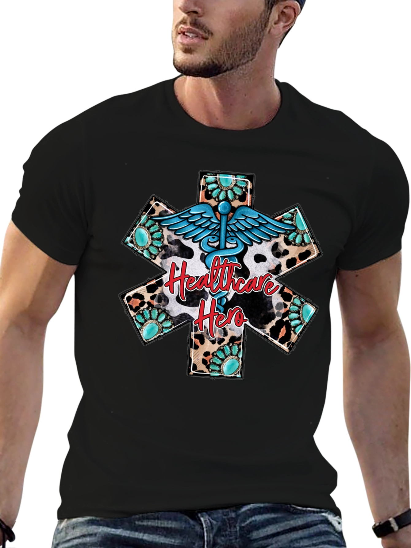 Healthcare Hero Graphic Tee - Western Style