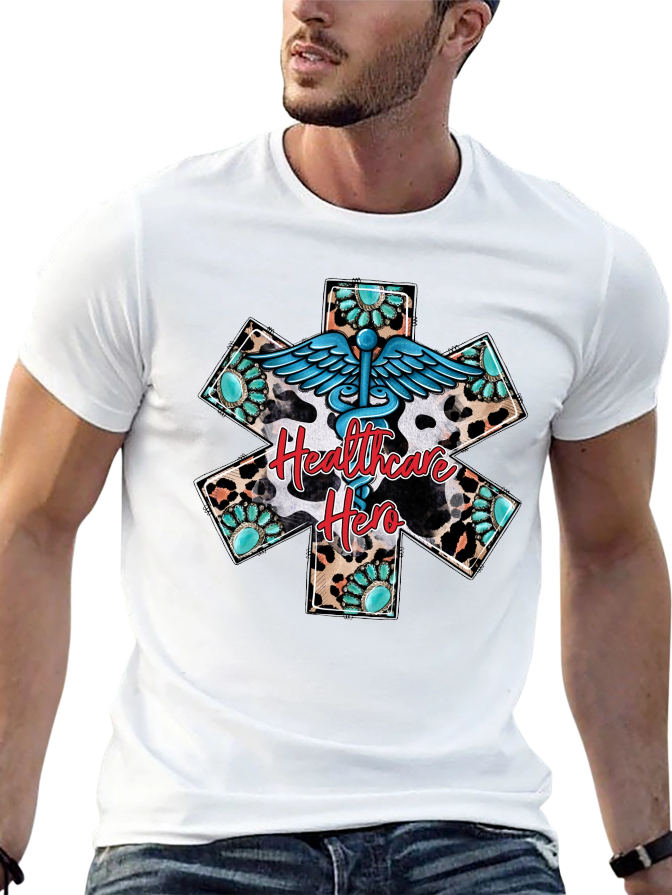 Healthcare Hero Graphic Tee - Western Style