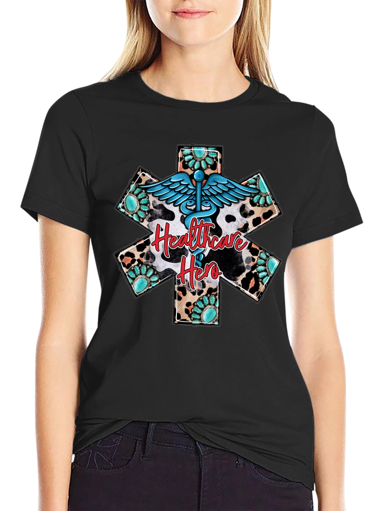 Healthcare Hero Graphic Tee - Western Style