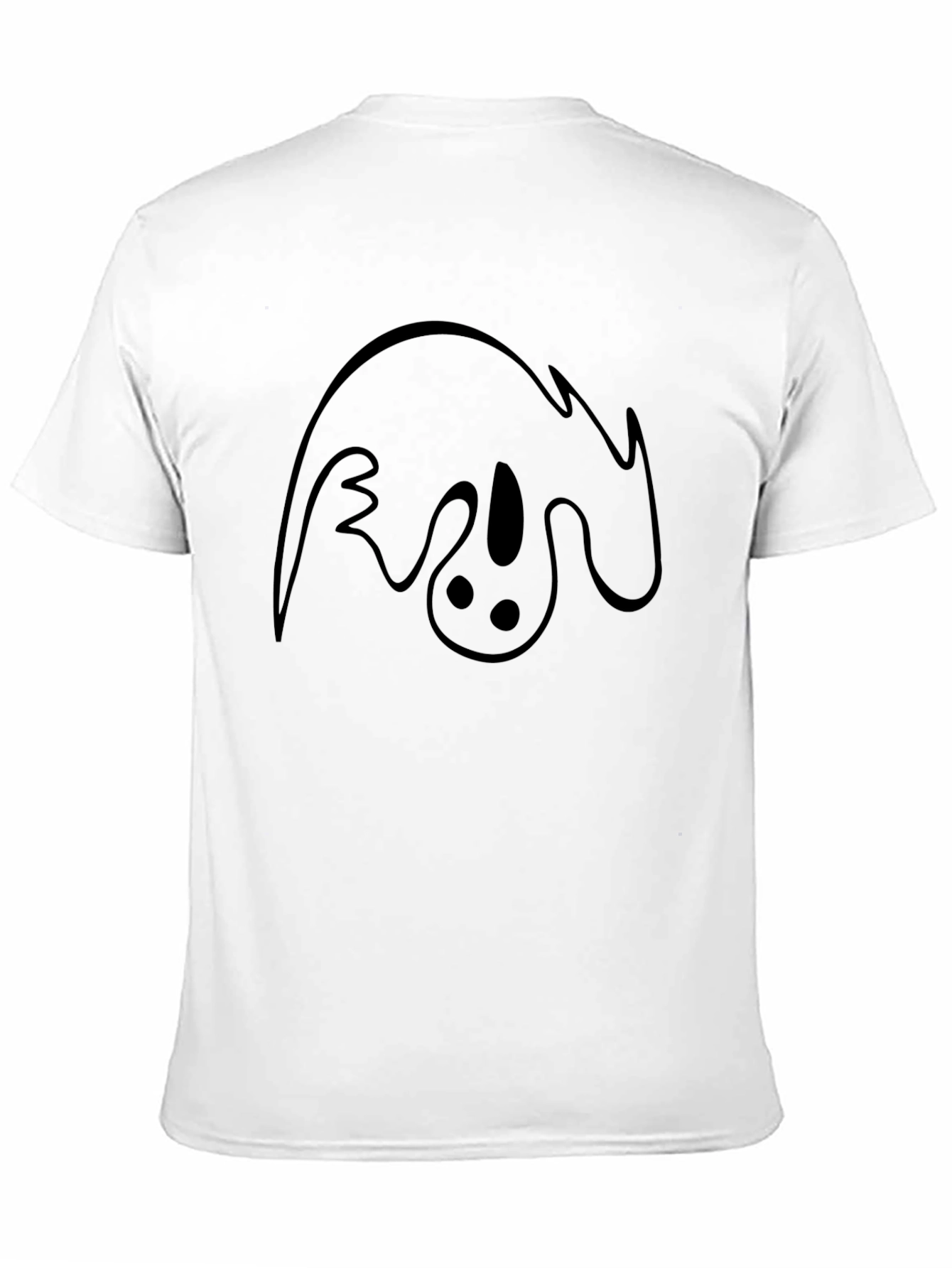Ghost Graphic Tee - Soft Black Cotton T-Shirt