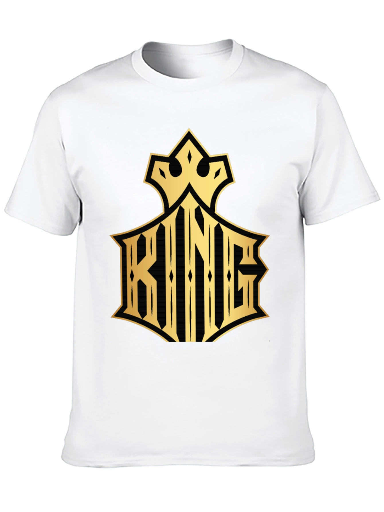 King Graphic Print Crew Neck T-Shirt