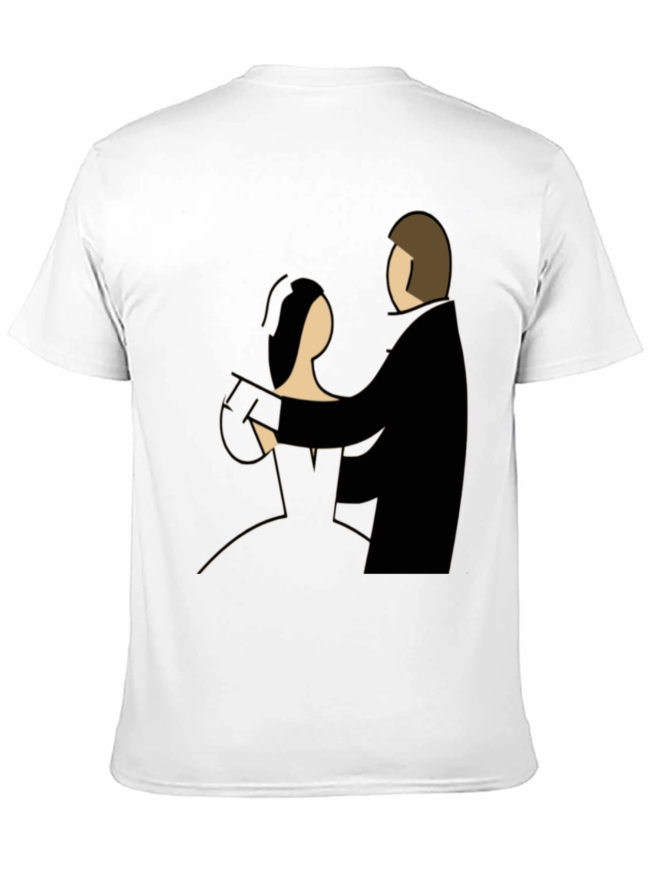 Elegant Dance Graphic Tee - Classic Couple Design