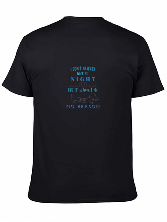 Humorous Bark at Night Graphic Tee