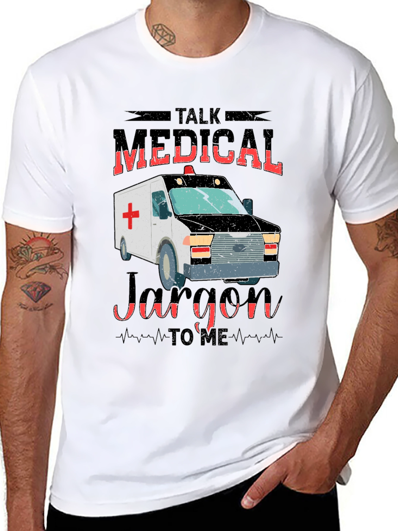 Medical Jargon Ambulance Graphic T-Shirt
