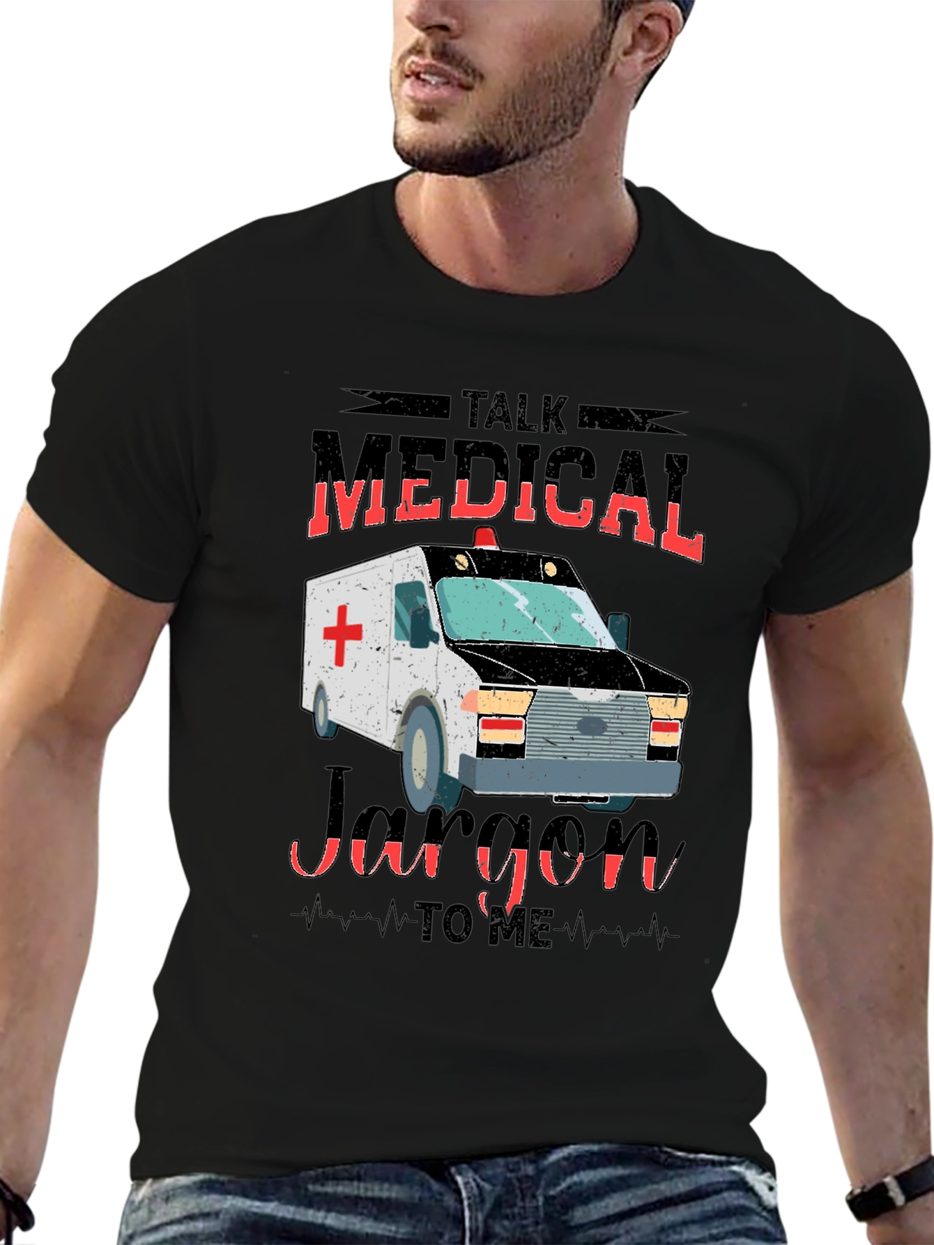 Medical Jargon Ambulance Graphic T-Shirt