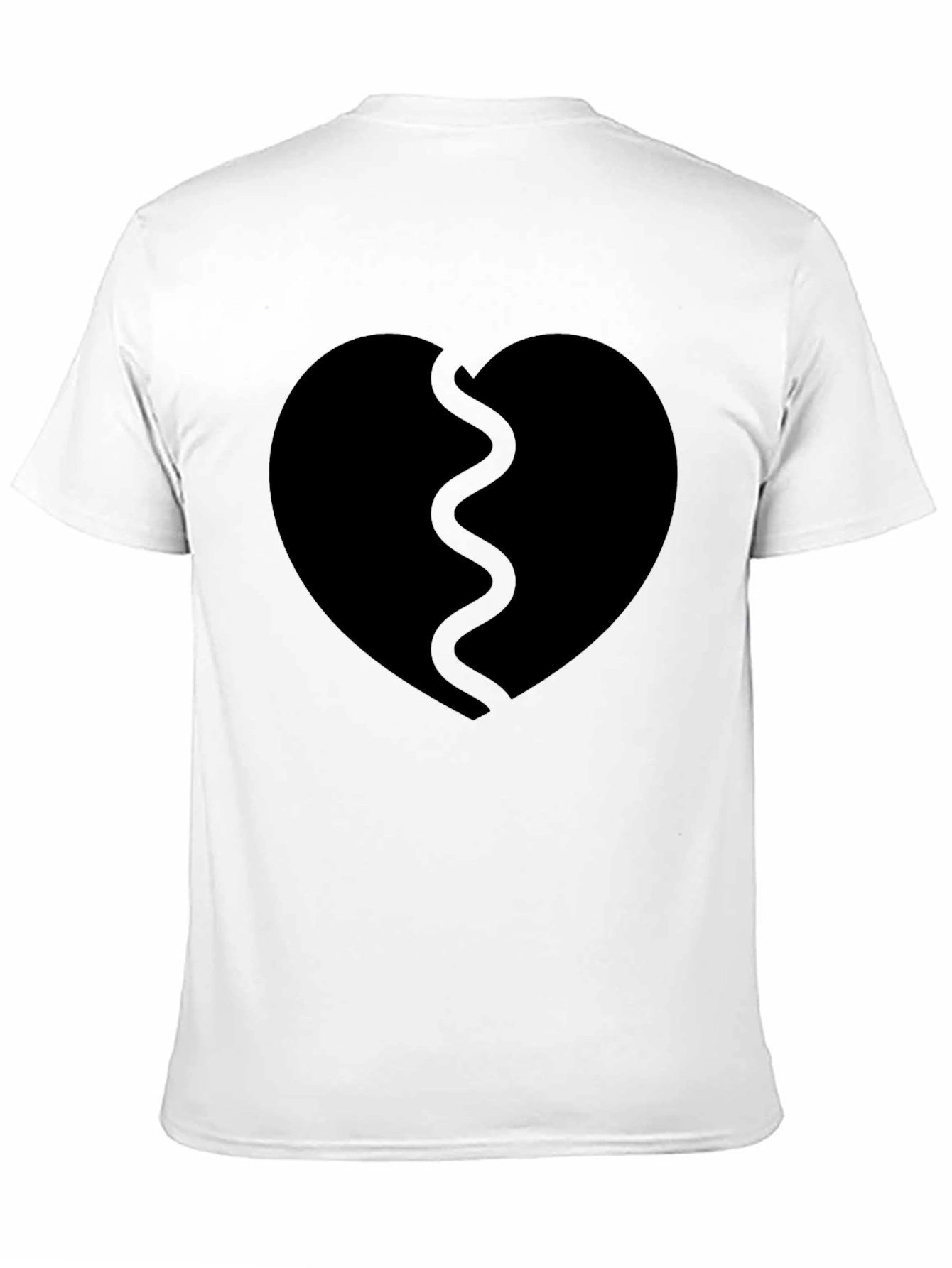 Broken Heart Graphic Tee - Soft Cotton Casual Shirt