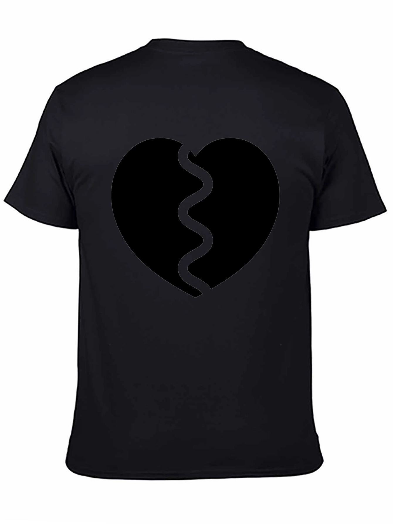 Broken Heart Graphic Tee - Soft Cotton Casual Shirt