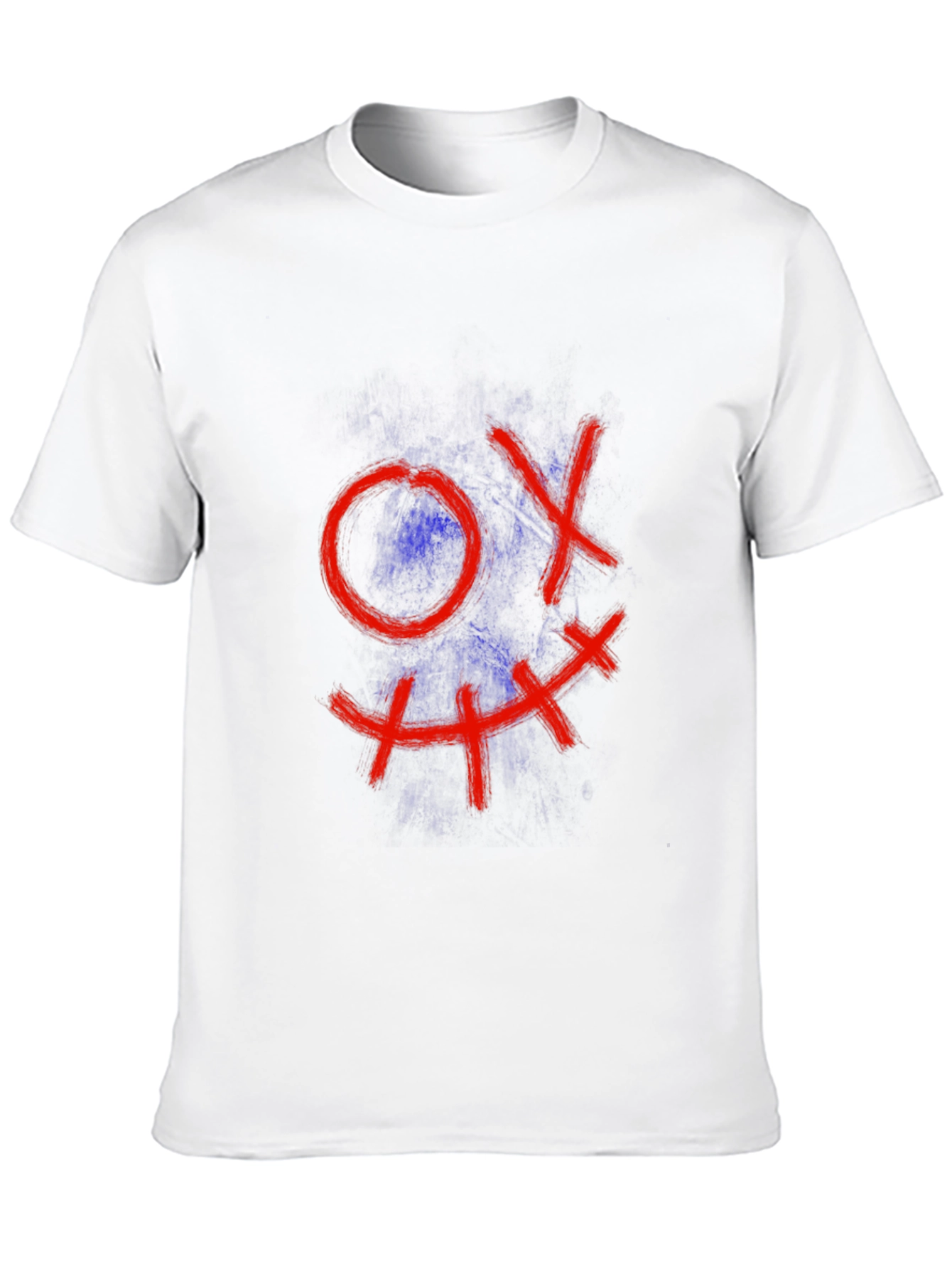 Mens Black Tee with Grin Design