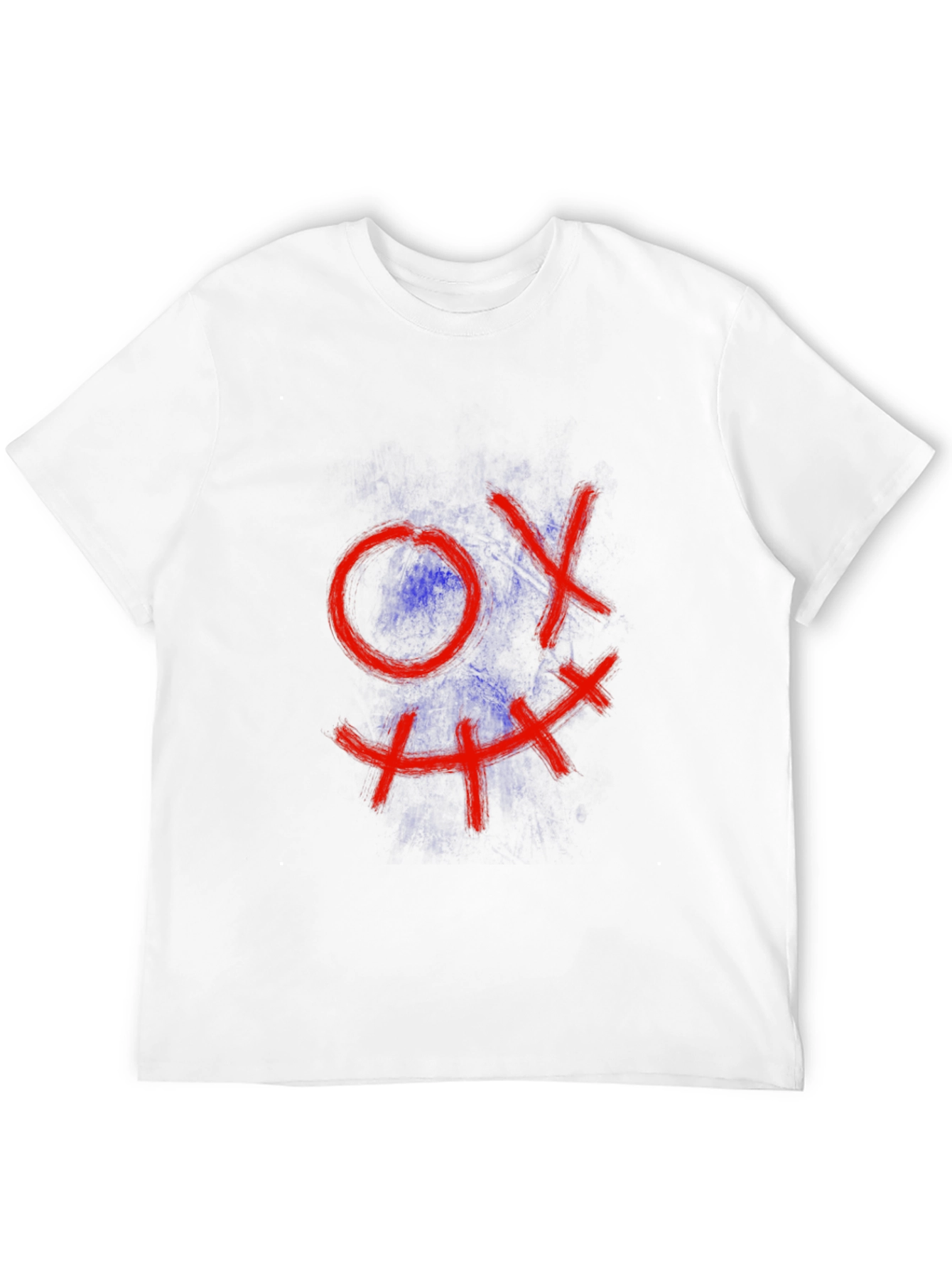 Mens Black Tee with Grin Design