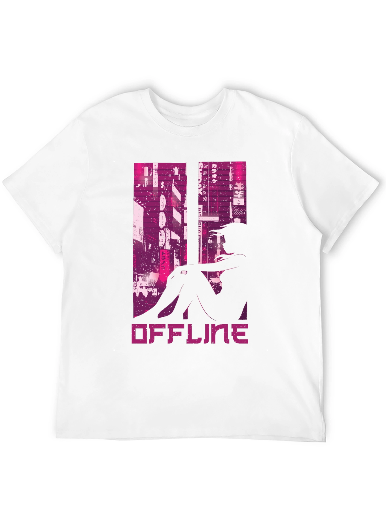 Offline Cyberpunk Style Graphic Tee