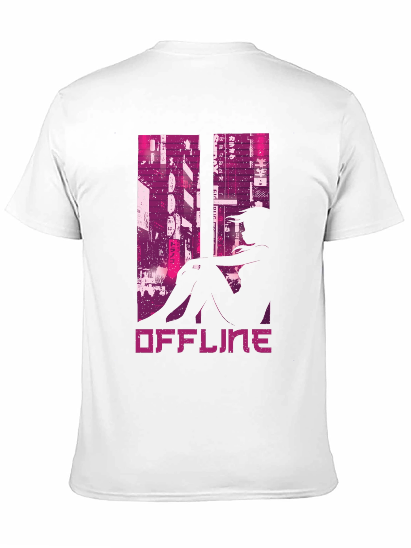 Offline Cyberpunk Style Graphic Tee