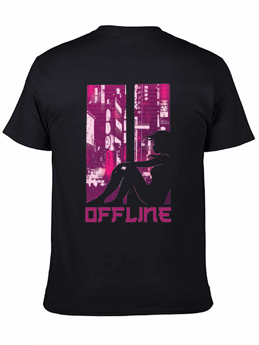 Offline Cyberpunk Style Graphic Tee