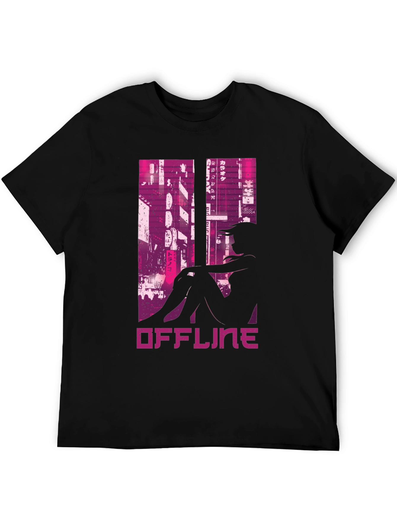 Offline Cyberpunk Style Graphic Tee