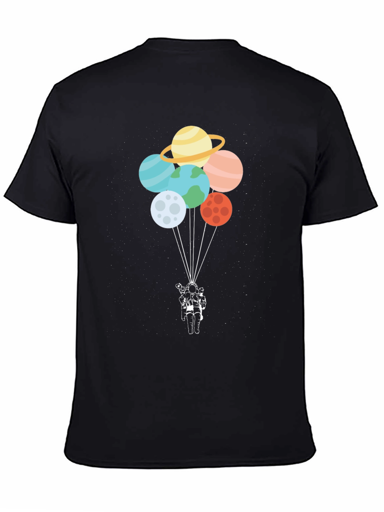 Astronaut Planet Balloon Graphic Tee