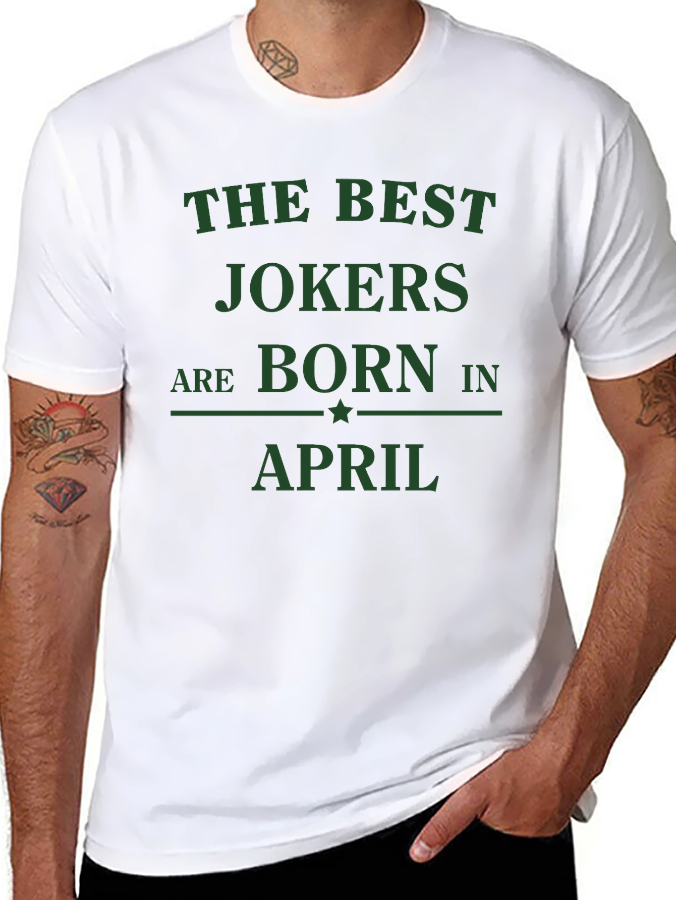 Best Jokers Born in April Black T-Shirt