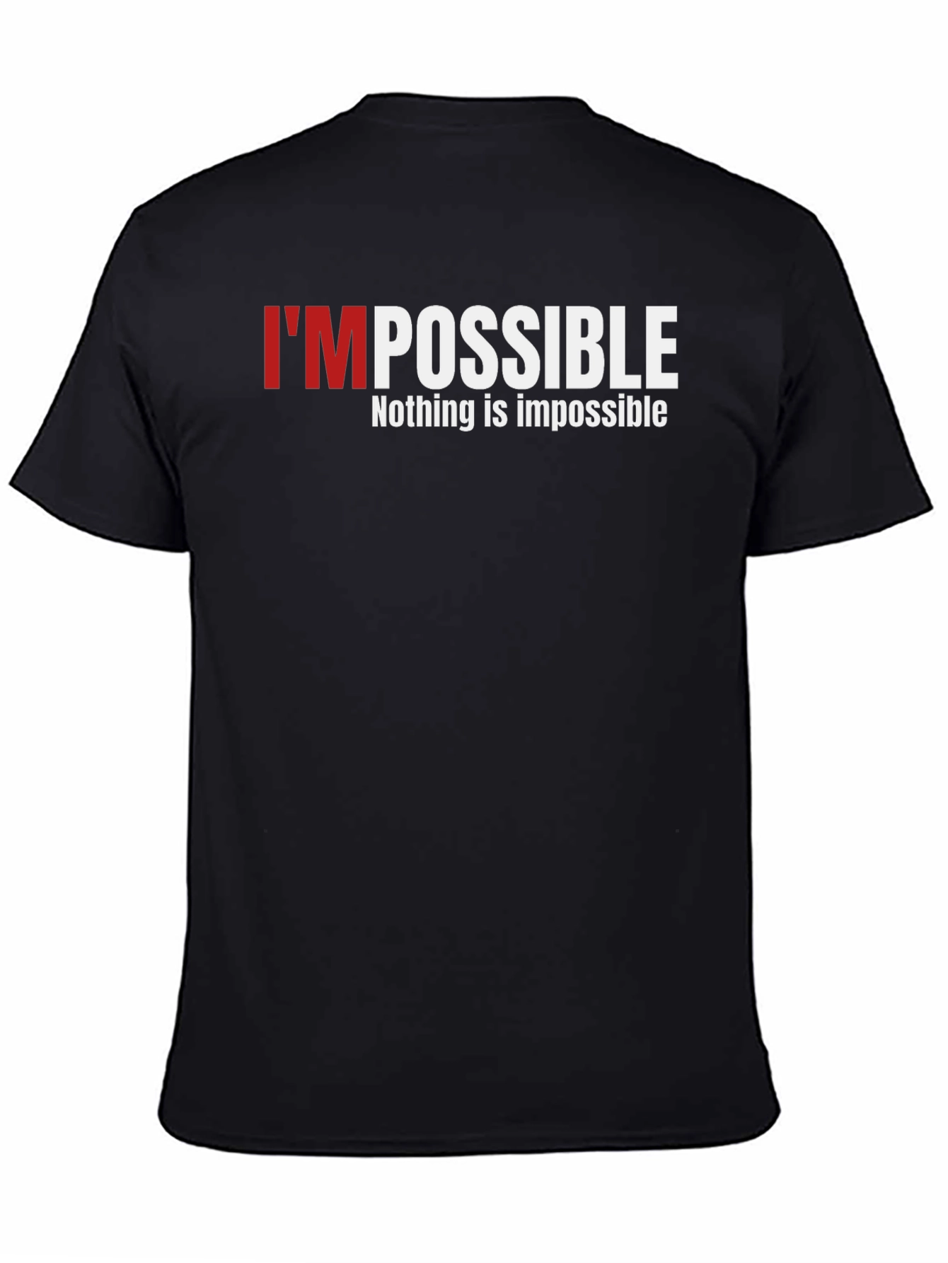 Impossible Graphic Print T-Shirt - Motivation