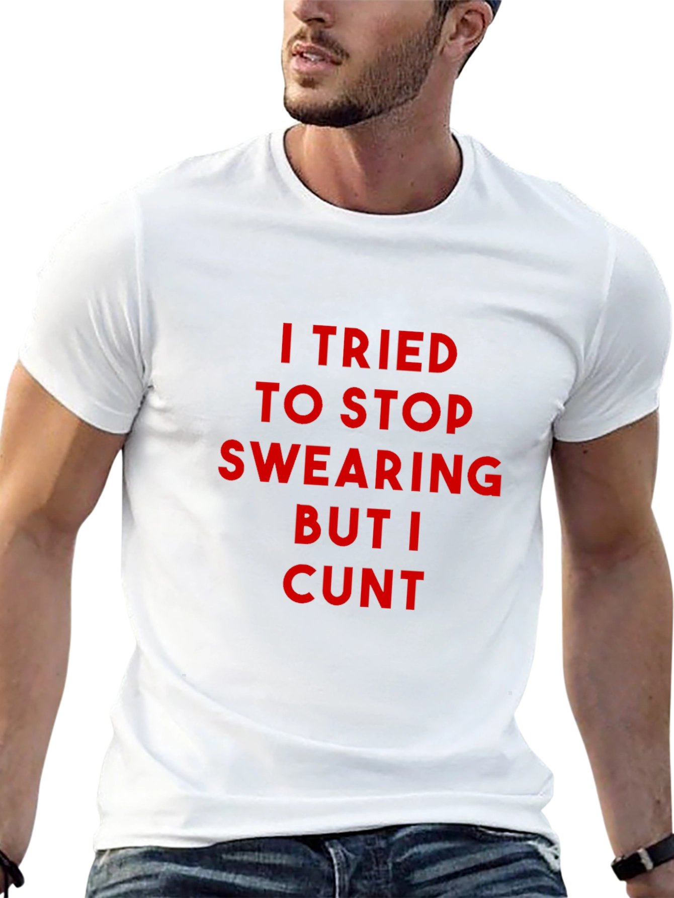 Funny Graphic Tee - I Tried to Stop Swearing