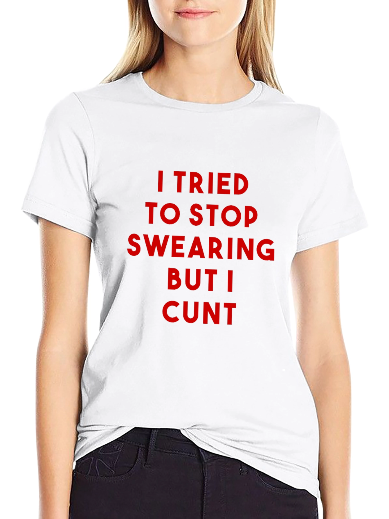 Funny Graphic Tee - I Tried to Stop Swearing