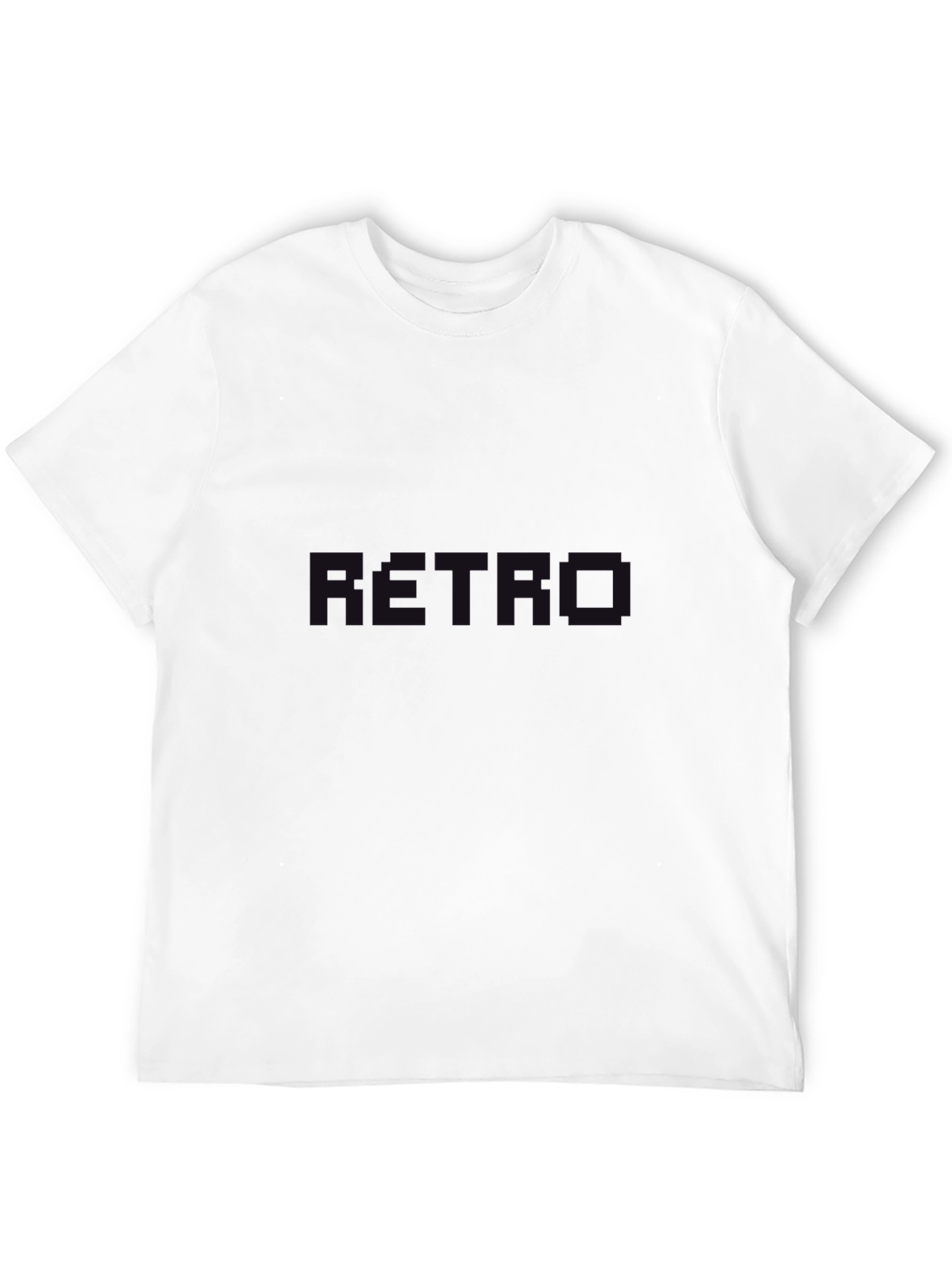 Retro Graphic Print Black T-Shirt