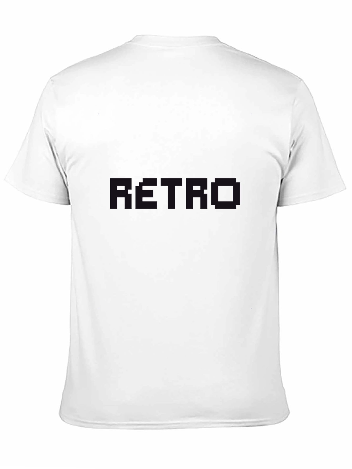 Retro Graphic Print Black T-Shirt