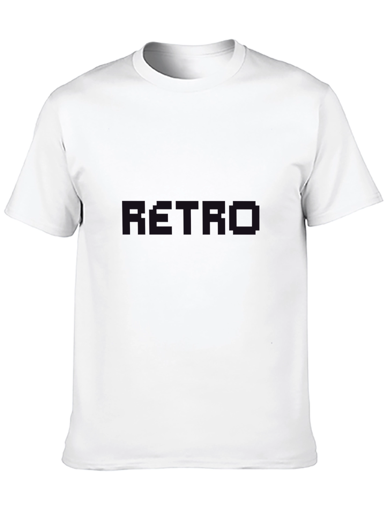 Retro Graphic Print Black T-Shirt