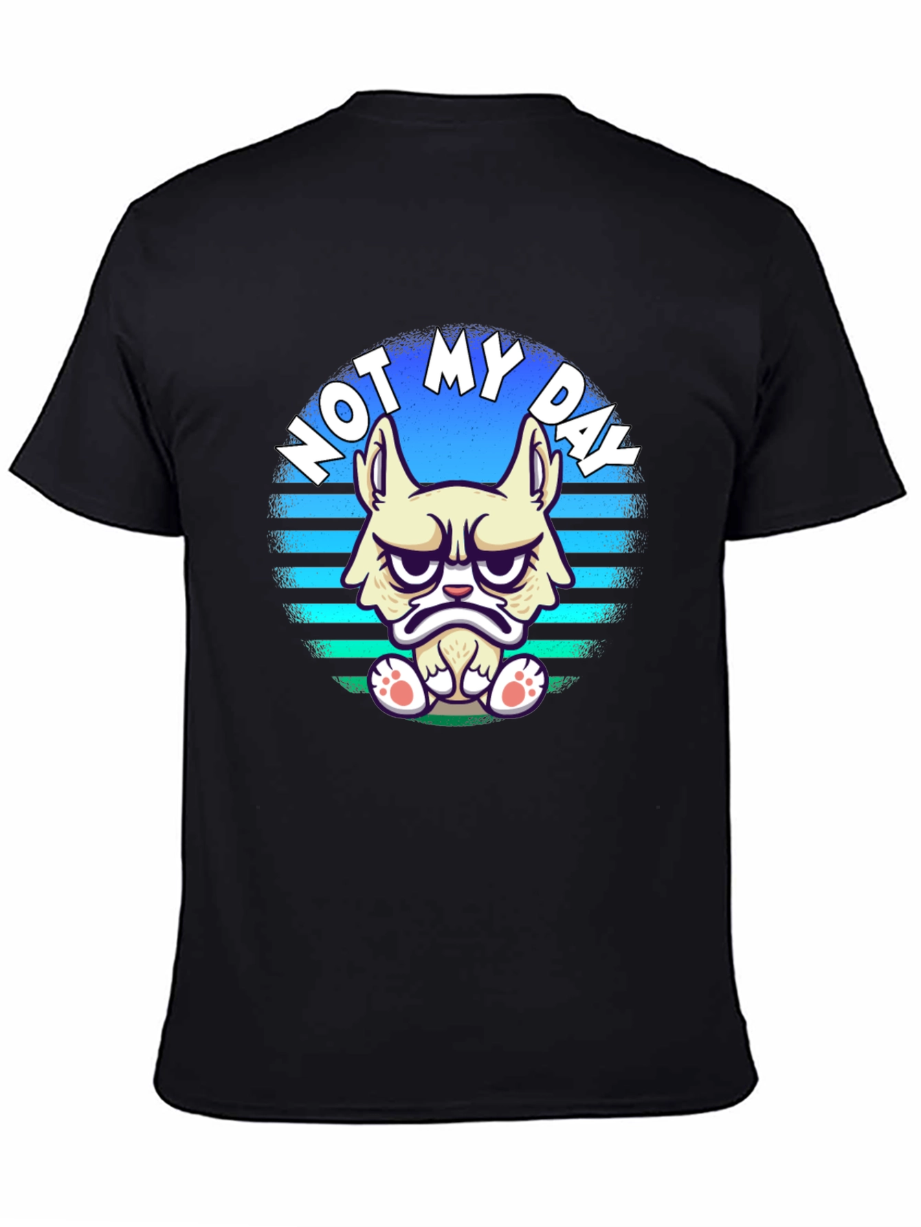 Grumpy Cat T-Shirt - Not My Day Black Tee