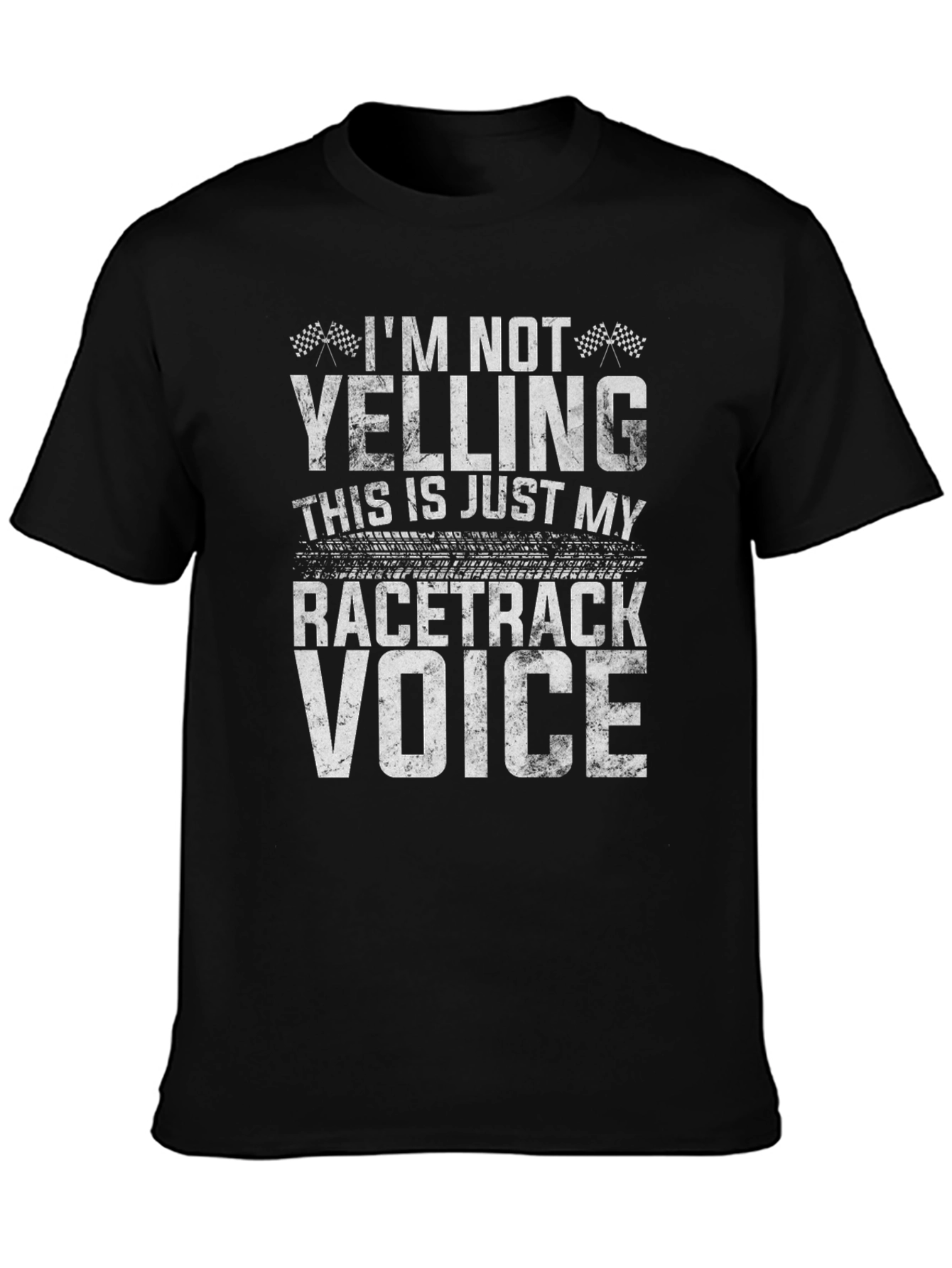 Racetrack Voice T-Shirt - Funny Racing Fan Tee