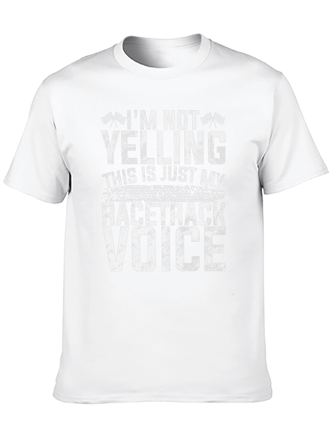 Racetrack Voice T-Shirt - Funny Racing Fan Tee