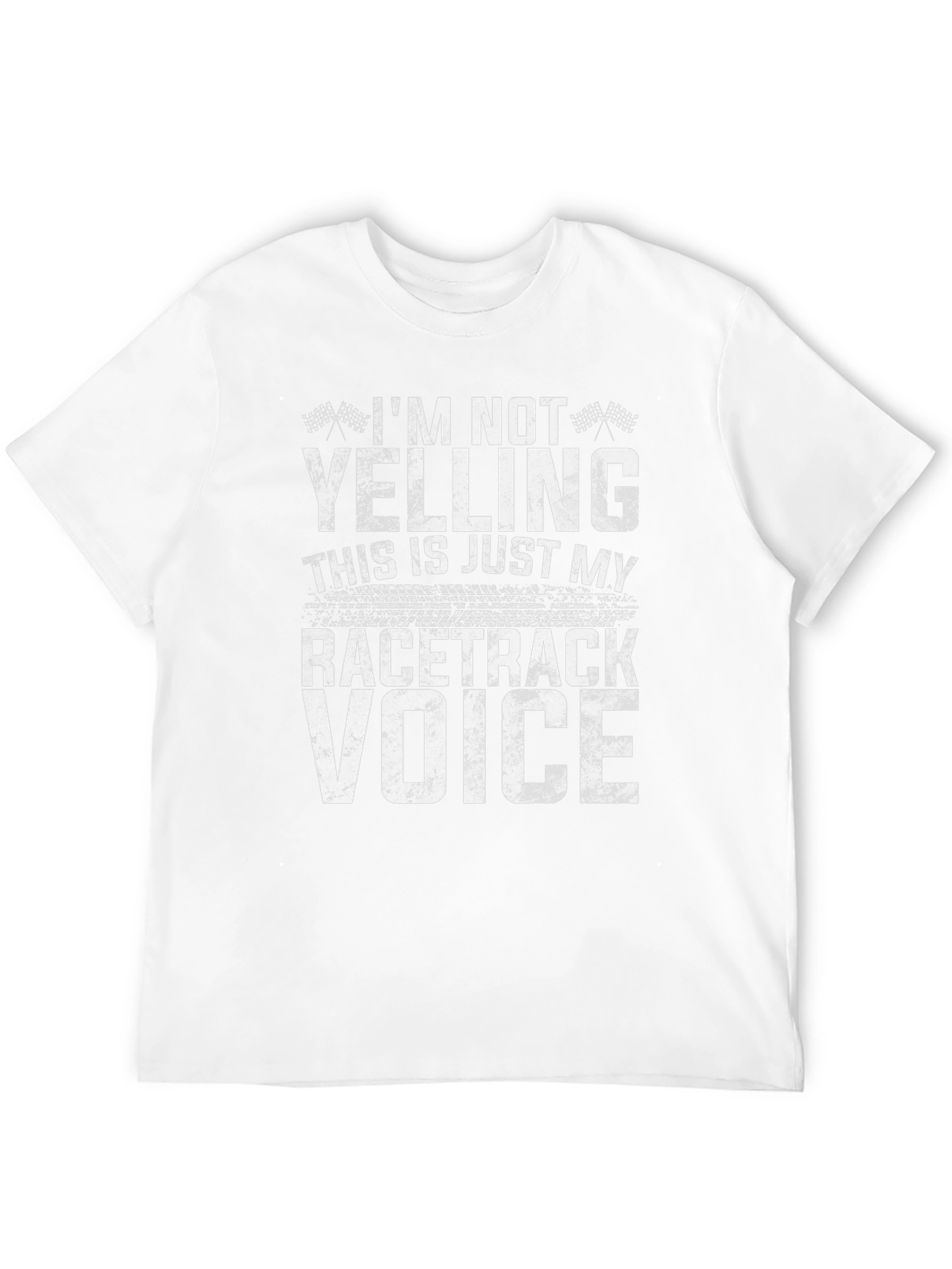 Racetrack Voice T-Shirt - Funny Racing Fan Tee