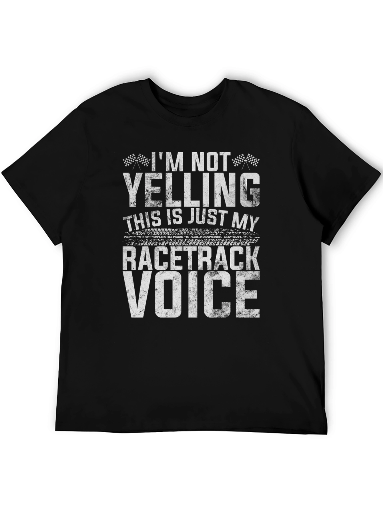 Racetrack Voice T-Shirt - Funny Racing Fan Tee