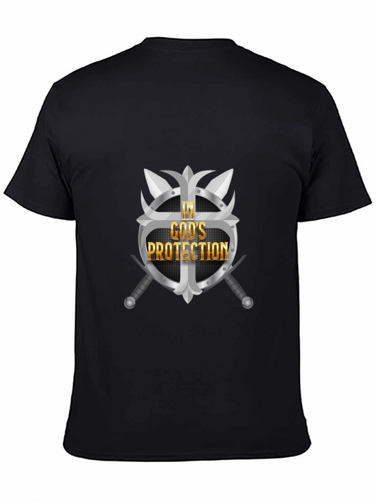 In Gods Protection Graphic Tee - Black