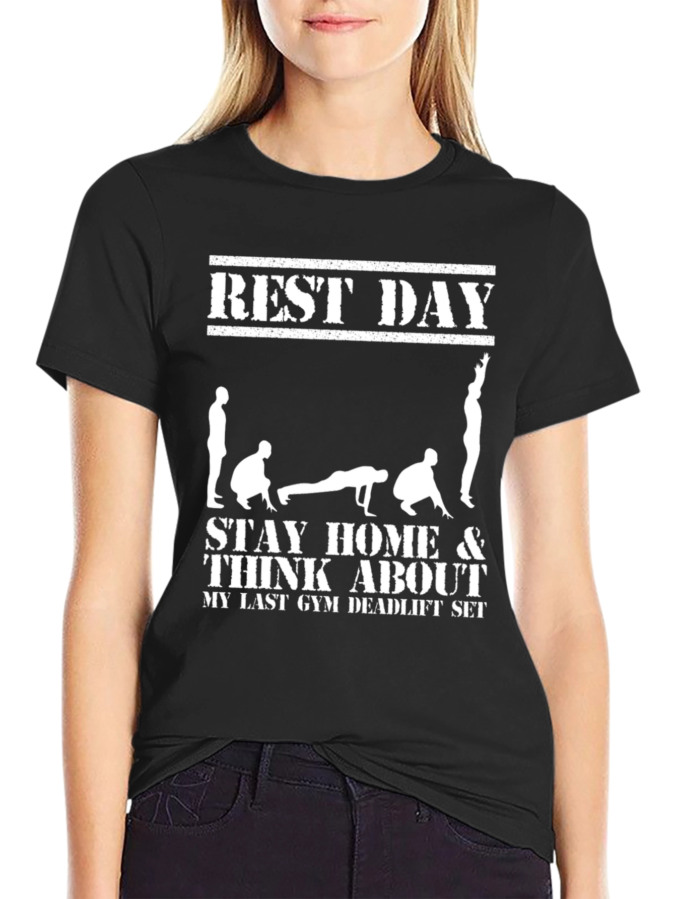 Rest Day Deadlift Gym T-Shirt