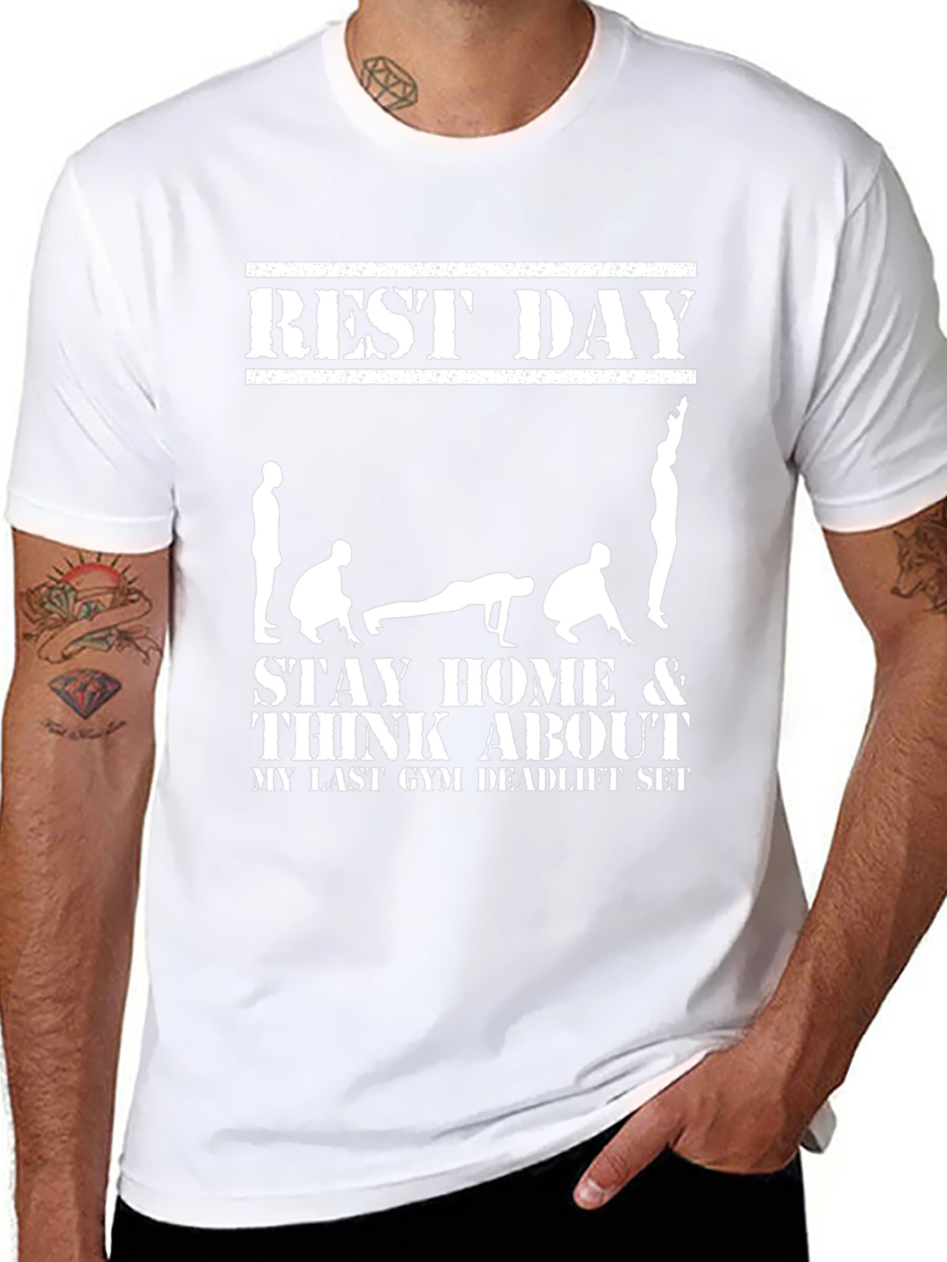 Rest Day Deadlift Gym T-Shirt