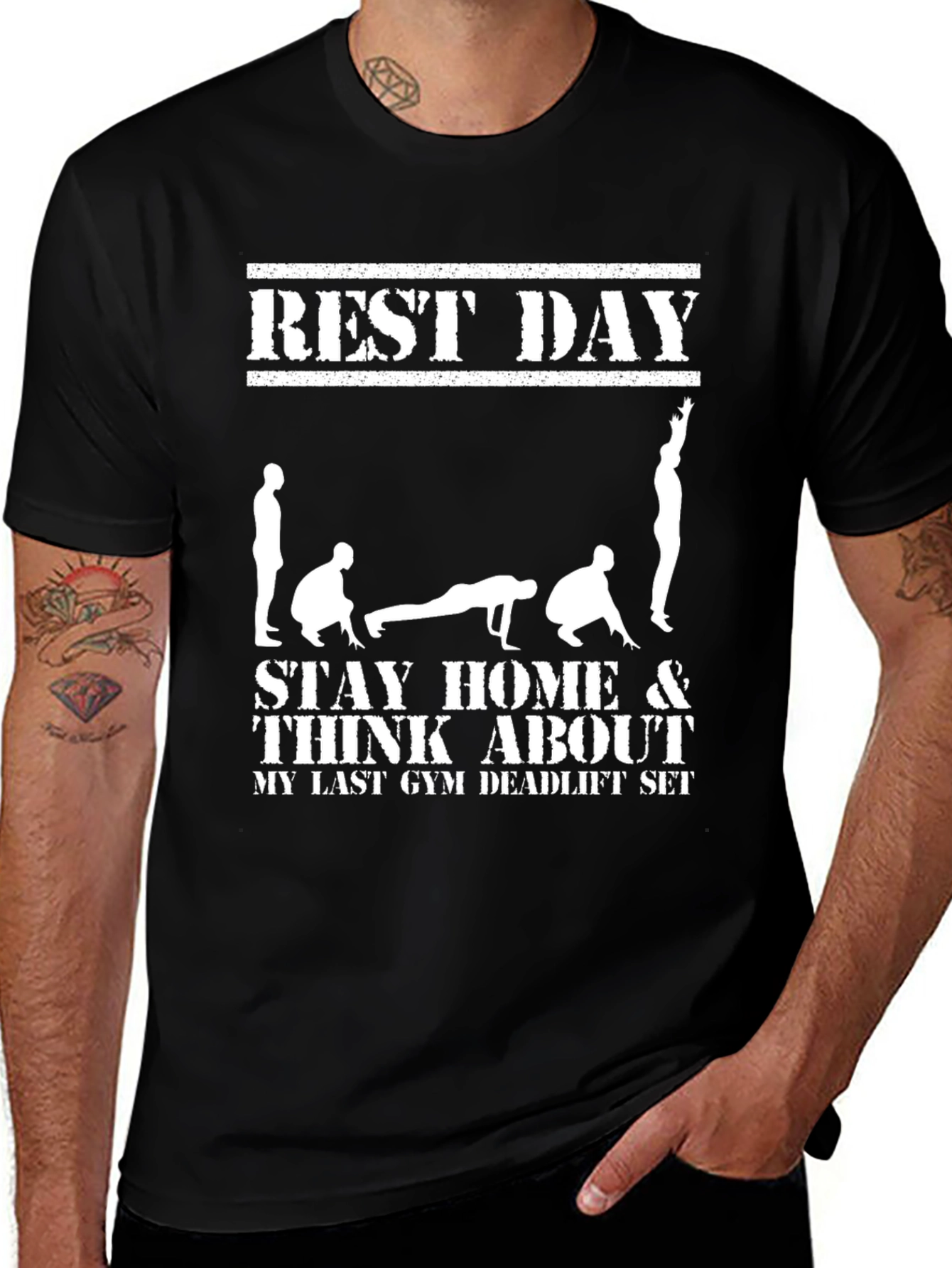 Rest Day Deadlift Gym T-Shirt