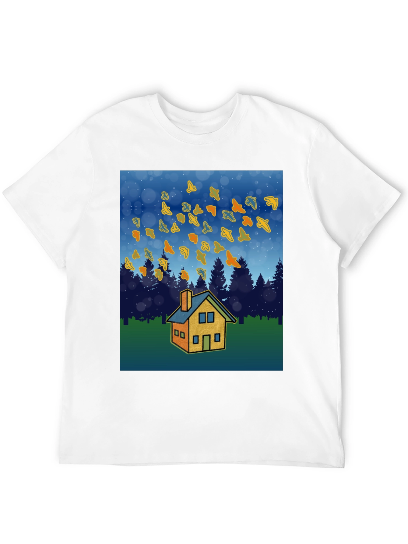 Autumn Home T-Shirt - Cozy Fall Design