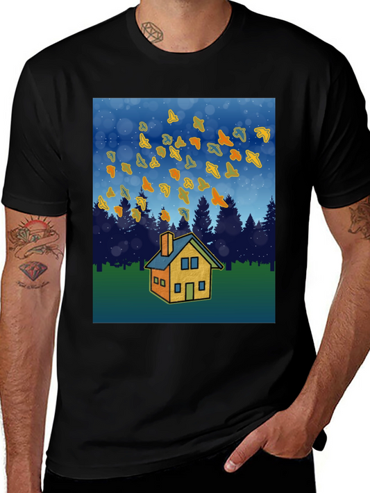 Autumn Home T-Shirt - Cozy Fall Design