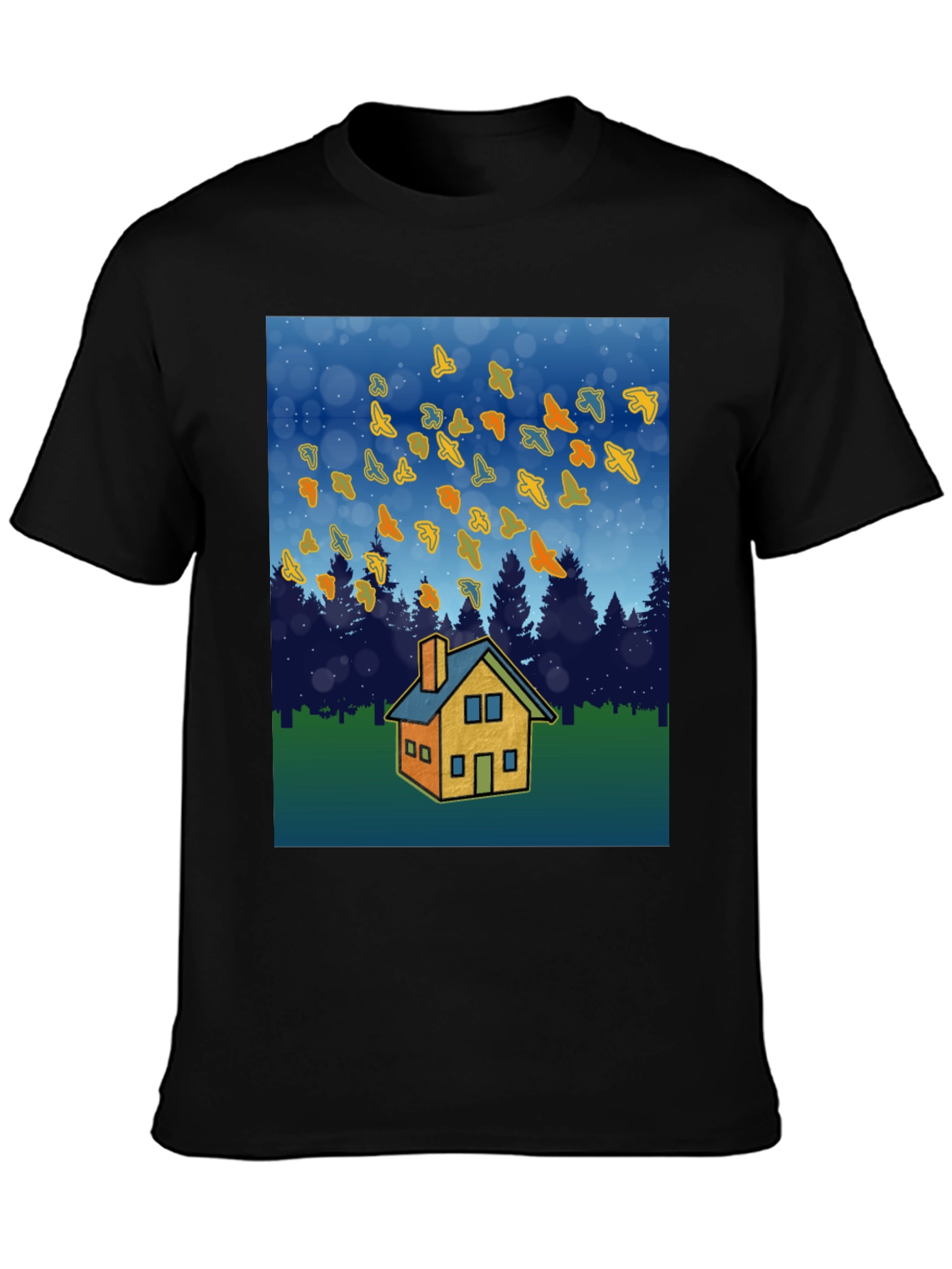 Autumn Home T-Shirt - Cozy Fall Design