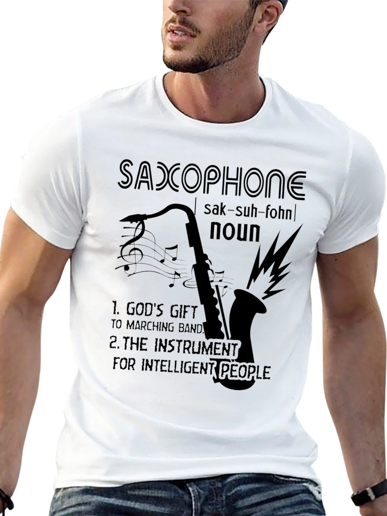 Saxophone Definition T-Shirt - Musician Gift